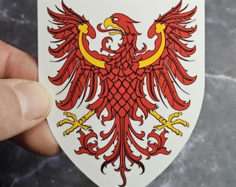Coat of Arms of Brandenburg Vinyl Sticker - Brandenburg Heraldic Laminated Decal