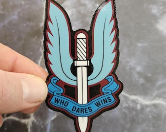 SAS Insignia Vinyl Sticker - British Special Air Service Laminated Decal