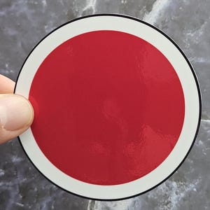 Japanese Air Force Roundel Sticker, JASDF Vinyl Sticker, Japan Air Self Defense Force, Gift Sticker for military and aviation enthusiasts