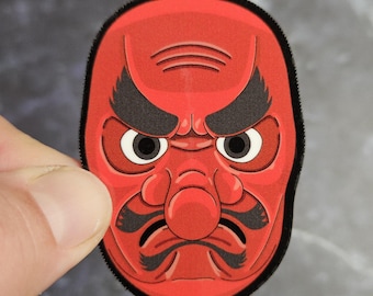 Tengu Mask Vinyl Sticker – Japanese Demon, Yokai Art Waterproof Laminated Decal