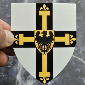 ドイツ騎士団の紋章ビニールステッカー - 紋章ラミネートデカール