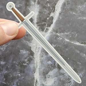 Medieval Sword Sticker, Sword Vinyl Sticker, European Sword, Medieval sticker, HEMA, Medieval Gift for military and history enthusiast