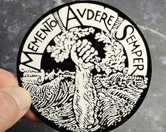 Memento Audere Semper Vinyl Sticker - Remember to Always Dare Laminated Decal
