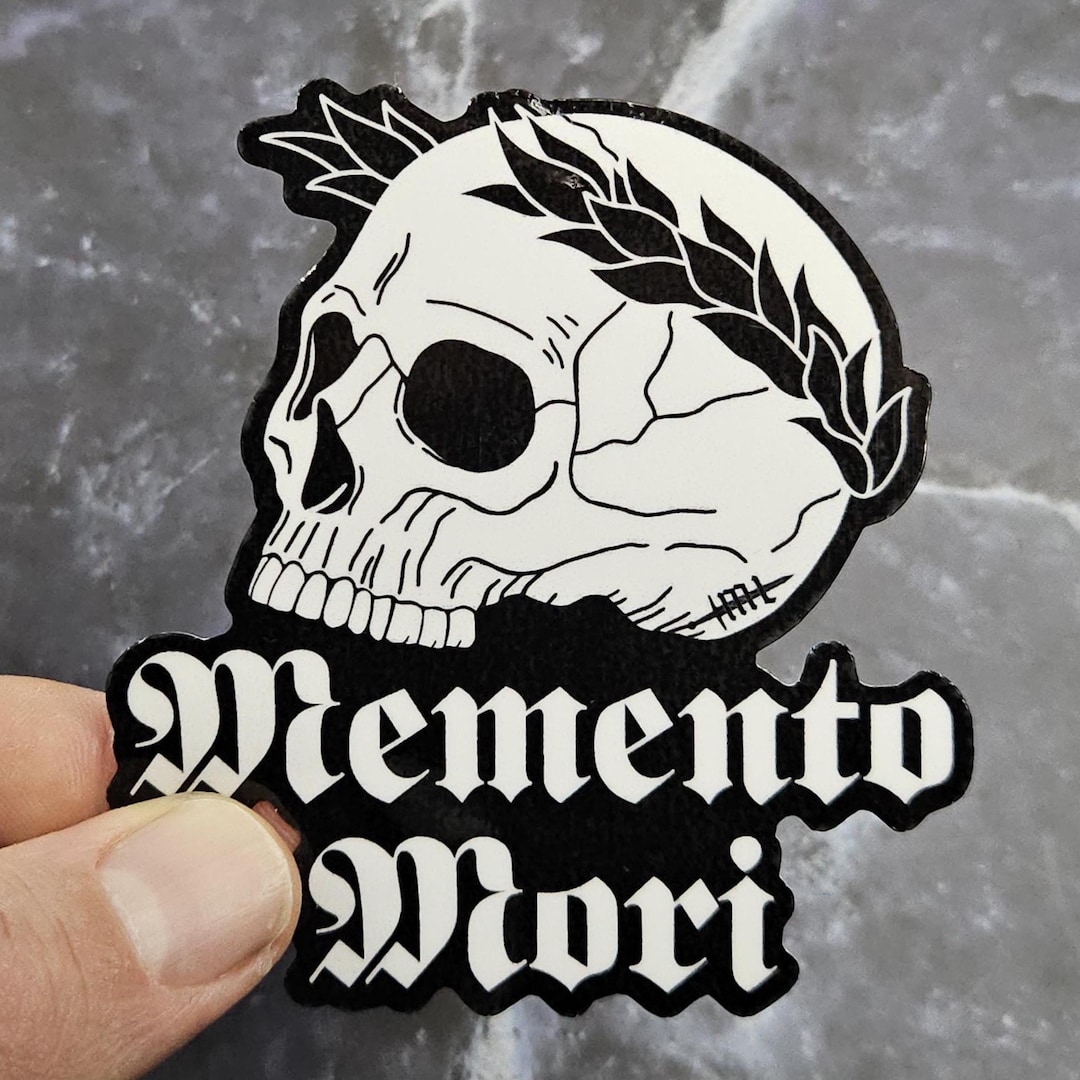 Memento Mori Vinyl Sticker - Dark Laminated Decal - Etsy