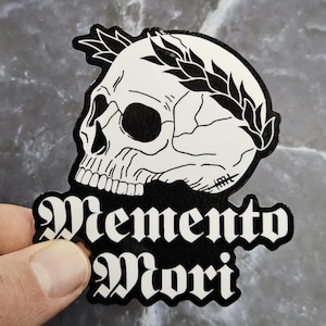 Memento Mori vinylklistermärke - mörk vattentät laminerad dekal
