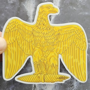 Adesivo imperiale francese Napoleone, adesivo in vinile con aquila della Grande Armée, adesivo con aquila di Napoleone, regalo dell'Impero francese per gli appassionati di storia