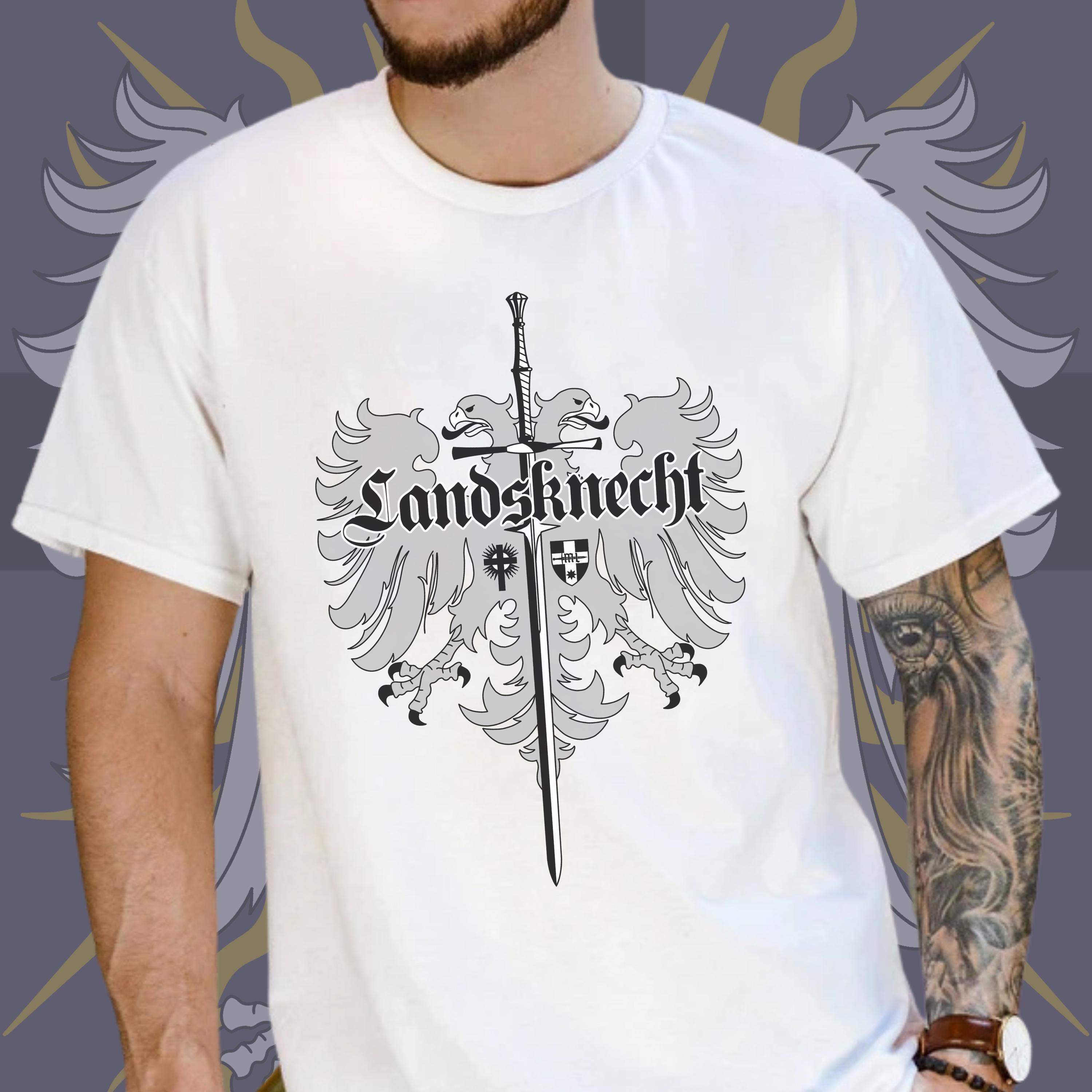 Landsknecht T-shirt, Lansquenet T-Shirt, Holy Roman Empire, German Mercenary, Landsknecht T-Shirt Gift for HEMA and History enthusiasts