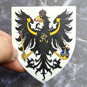 Coat of Arms of Prussia Vinyl Sticker - Kingdom of Prussia Heraldic Laminated Decal