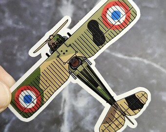 Spad S.XIII Vinyl Sticker - WWI Aviation Laminated Decal