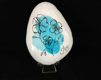 Aquarelle Fleur Joie Peint Pierre