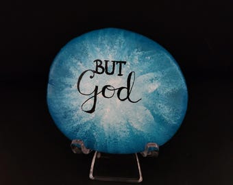 Mais Dieu grand rocher peint