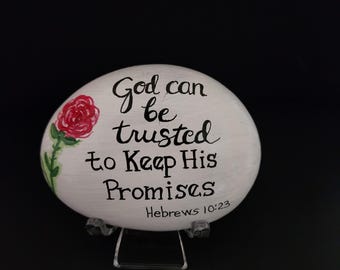 DIEU tient ses promesses Grand rocher peint