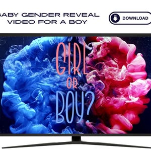 It&#39;s a Boy gender Reveal, Pregnancy Announcement, Baby Shower Gender Reveal, Its a Boy downloadable Video, Digital Download