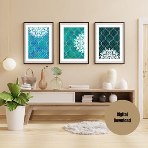 Moroccan Pattern Printable Wall Art | Digital Download