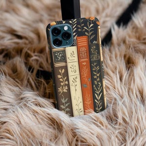 Old books slim phone case iPhone X, XR, 11, 12, 13, 14, 15, 16 (Mini, Plus, Pro, Pro Max)
