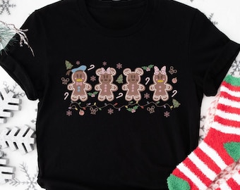 Ginger Cookies Family Shirt, Disney Gingerbread Christmas T-shirt, Minnie Ginger Cookies Shirt, Disney Christmas Cookies Shirt, Xmas Gift