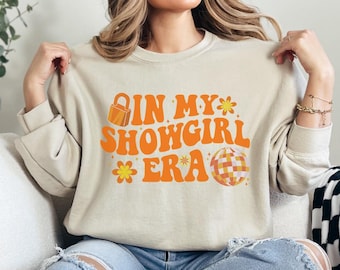 In My Showgirl Era Sweatshirt, Retro Graphic Hoodie, Cozy Concert Crewneck, Showgirl Era Sweatshirt Gift for Her, Country Music Fan Gift