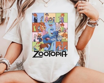 Disney Zootopia 2 Movie 2025 All Characters Shirt, Judy Hopps and Nick Wilde T-Shirt