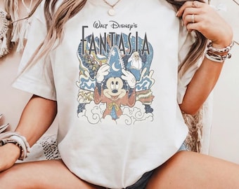 Shirt Walt Disney's Fantasia Mickey, Disneyland Family Matching Tee, Walt Disney Fantasy Tee, Retro Disney Magic Shirt, shirt tovenaar Mickey