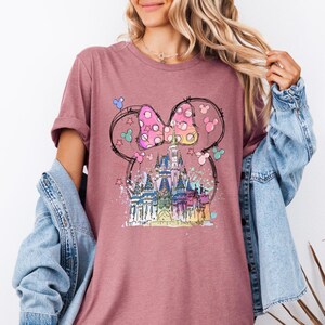Disney Aquarell Shirt, Disney Mickey Minnie Schloss Shirt, magisches Schloss Shirt, Disney Trip Shirt, Disneyland Shirt