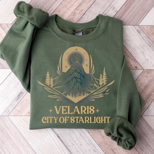 Velaris ACOTAR Sweatshirt, Velaris City Of Starlight Sweatshirt, The Night Court Hoodie, Sarah J. Maas Velaris Sweater, Bookish Hoodie Gift