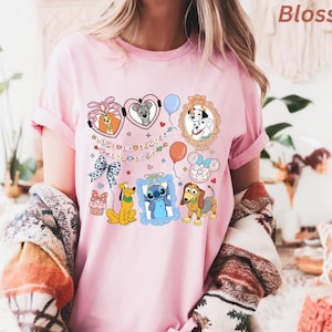 Comfort Color® Life is Better With Dogs Disney Coquette Shirt, Disney Dogs Shirt, Disney Coquette Dogs T-Shirt, Disney Dog Lover Shirt