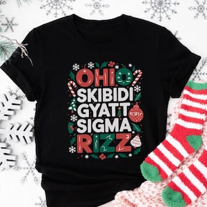 Ohio Skibidi Gyatt Sigma Rizz T-Shirt, Funny Ohio Meme Shirt, Rizz Em Shirt, Rizzler T-shirt, Funny Teen Slang Shirt,Christmas Gift for Teen