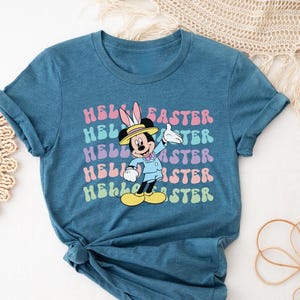 Hello Easter Shirt, Disney Shirt, Disney Easter Gift, Mickey Easter Shirt, Disneyworld Easter Shirt, Disney Family Easter Shirt, Kids Easter