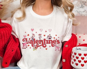 Toy Story Valentines Shirt, Disney Balloons Valentine's Day T-Shirt, Woody Buzz Lightyear Jessie Tee