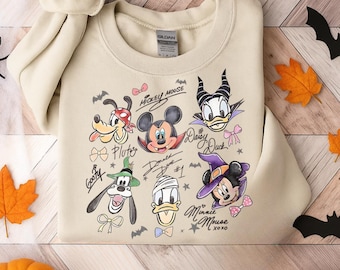 Musse Pigg och hans vänner Halloween-tröja, Retro Disney Halloween-tröja, Retro Musse Pigg-tröja, Halloweenfest 2025