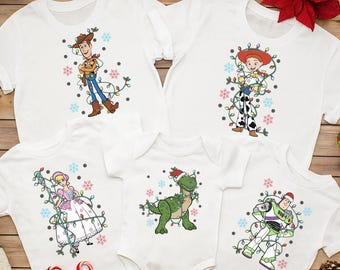 Toy Story kerstshirt, Disney kerstpersonages shirt, Toy Story Group kerstshirt, Disney Trip kerst 2025 shirts, WDW Xmas