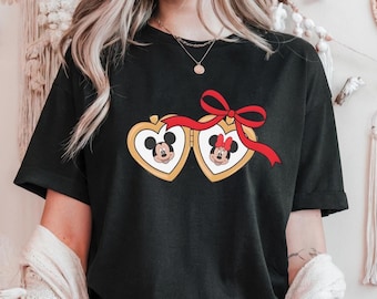 Disney Locket Shirt, Cute Locket Bow Shirt, Minnie Mickey Lover Tee, Mickey Coquette T-shirt, Cute Disneyworld T-Shirt, Disneyworld Trip Tee
