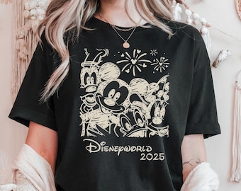 Disneyworld Mickey And Friends Shirt, Disney Family 2025 Shirt, Retro Disney Shirt, Disney 2025 Trip, Vintage Disneyworld Shirt, Disney Gift