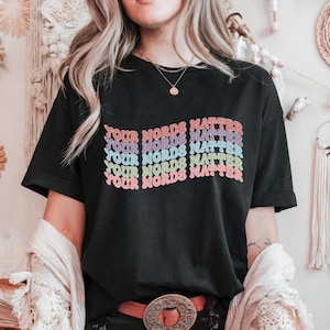 Your Words Matter Shirt, Sped Tee, Neurodiversity Gift, AAC SPED Teacher Inclusion Tshirt, Your Words Matter Tee,Speech Language Pathologist