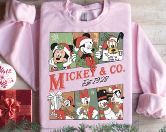 Moletom vintage Mickey & Co 1928, moletom vintage Disney, moletom Disneyland, moletom Disneyworld, moletom vintage Disneyland Christmas