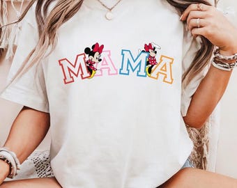 Disney Mama Shirt, Minnie Disney Mom Shirt, Minnie Mama Tee, Disney Lover Mom Gift, Disney Family Trip Tee, Disney Mother's Day, Disney Mom