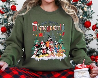 Walt Disney's Disneyworld 1971 Sweatshirt, Disney Family Matching Christmas Sweatshirt, Merry Christmas 2025 Sweat, Disney Christmas Sweater