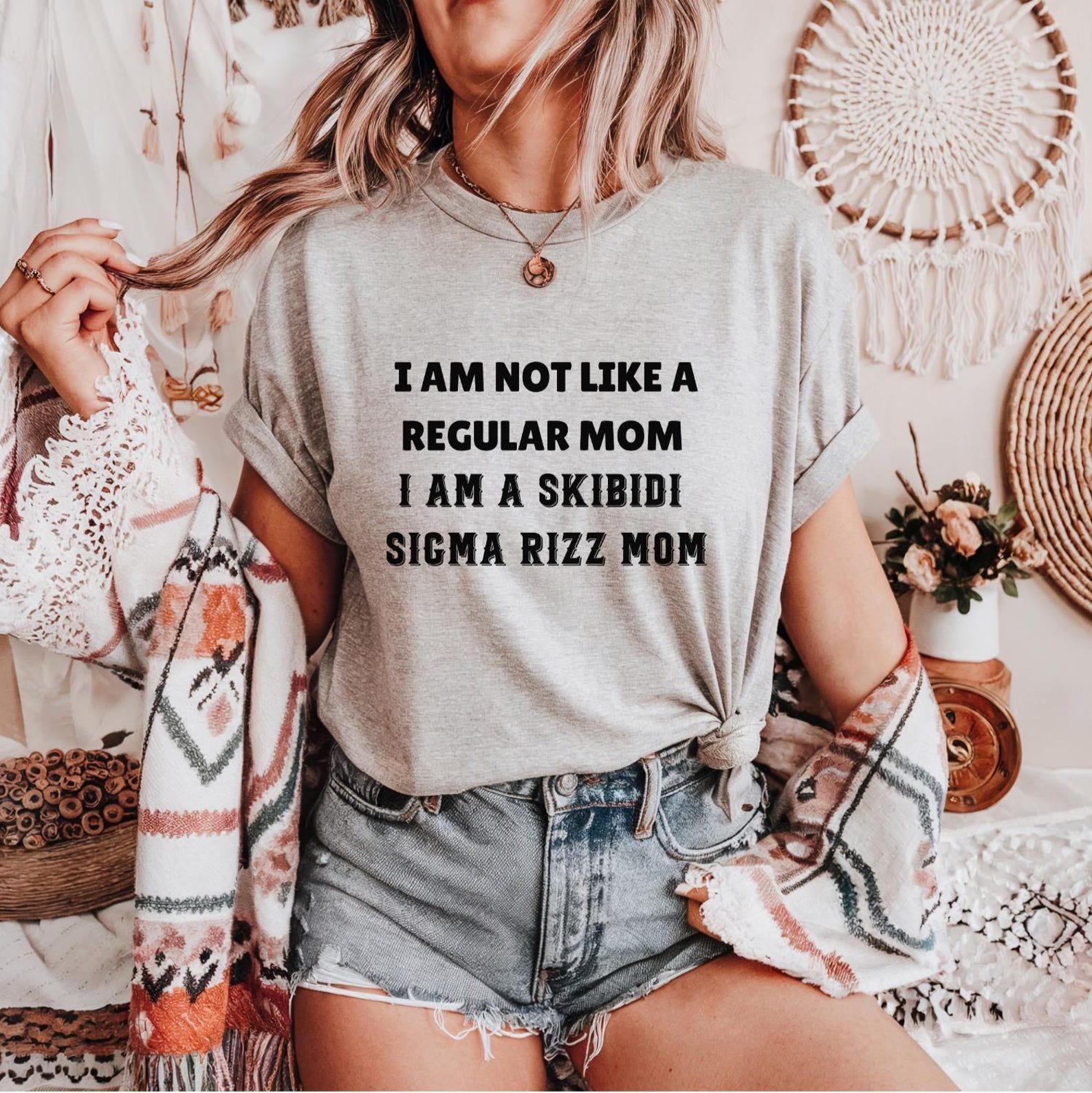 Sigma Mom I Am Not Like A Regular Mom I Am A Skibidi Sigma Rizz Mom Shirt, Funny ...