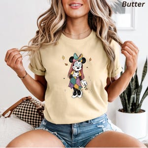 Comfort Colors® Disney Jack and Sally Halloween Shirt, Jack Mickey and Sally Minnie Shirt, Disney Halloween Couples Shirt, Spooky Season Tee image 4