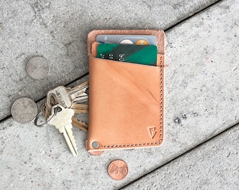 Minimal Leather Wallet  // "slim" by fullgive in natural