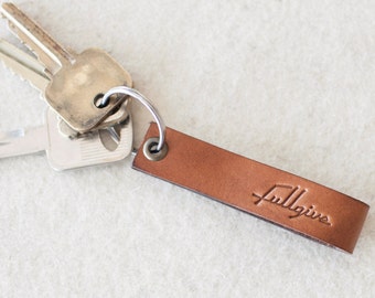 Java Leather Key Fob // FREE Personalization