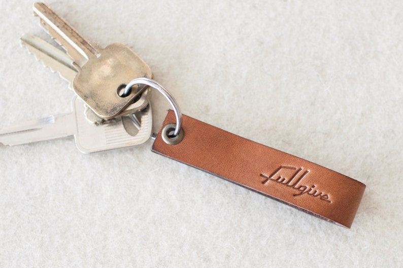 Java Leather Key Fob // FREE Personalization Etsy