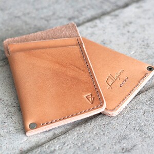 Slim Leather Wallet, Hand Dyed & Finished // slim by fullgive. image 4