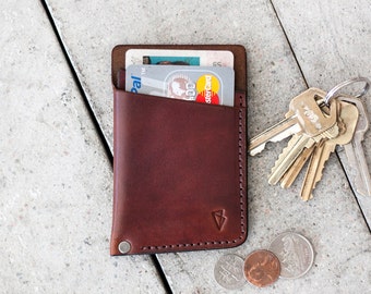 Leather Wallet "slim" by fullgive in english tan