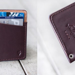 Slim Leather Wallet, Hand Dyed & Finished // slim by fullgive. image 5