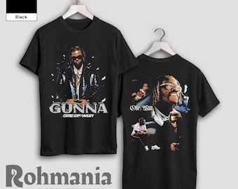 Camiseta Gunna One of Wun, merchandising de música hip hop y rap retro de los 90