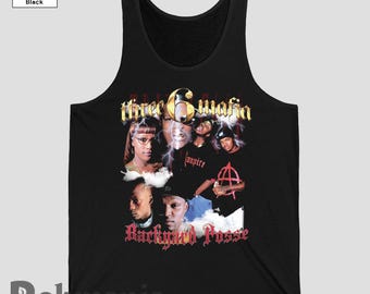 Three 6 Mafia T-shirt: 90s Retro Hip Hop Rap Music Fan Merch Shirt