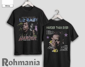 Lil Baby 'Harder Than Ever' T-Shirt: 90s Retro Rap Hip Hop Music Merch Shirt
