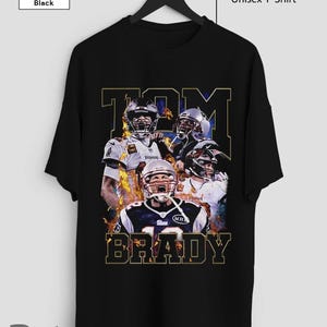 Tom Brady T Shirt, GOAT American Football Shirt, Personalized Casual T-Shirt