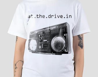 T-shirt Uomo SOOS At The Drive-in - Boombox - Cotone Puro - Manica Corta - Taglia M - Colore Nero